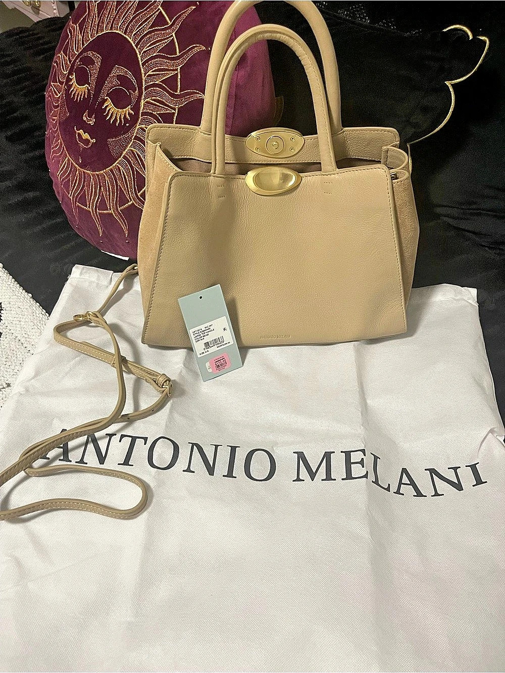 Antonio Melani Large Top Handle Beige Top Handle Bag NWT
